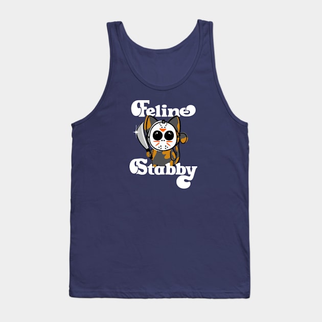 Feline Stabby Tank Top by ShadowCatCreationsCo